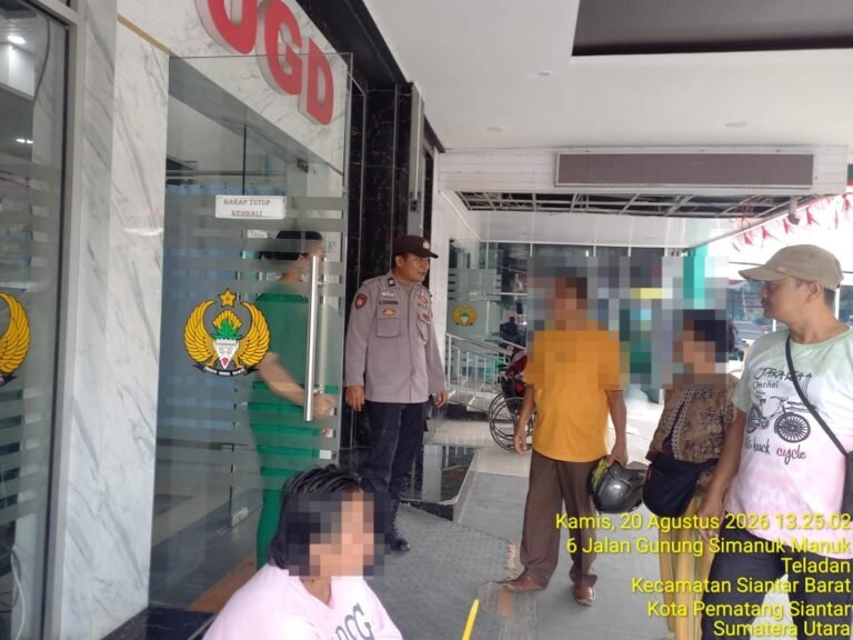 Polsek Siantar Marihat Tindak Lanjuti Laporan Warga Jalan Parel Pasaribu Melalui CC 110