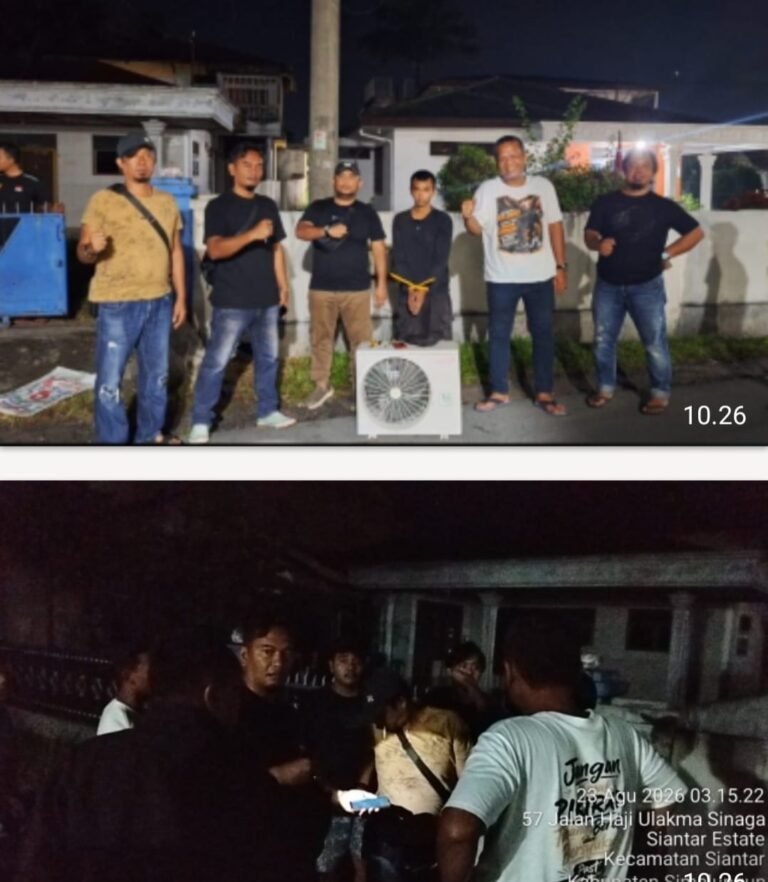 Gerak Cepat Jatanras Simalungun, Bandit Spesialis Rumah Kosong Diringkus Warga Dan Polisi