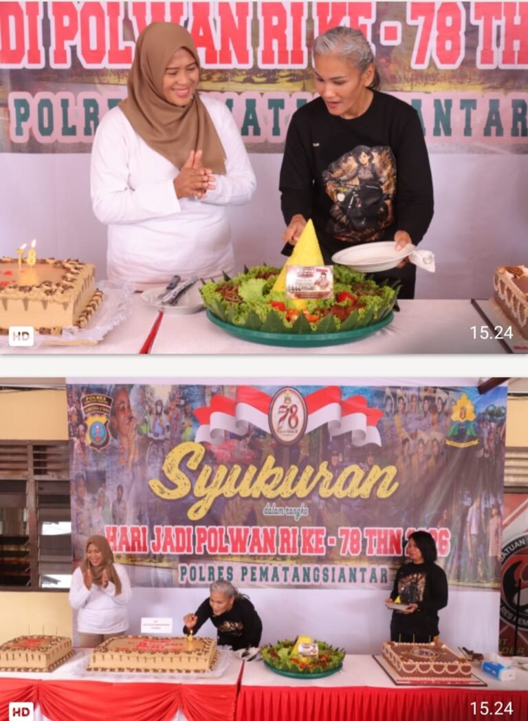 Hari Jadi Polwan ke 78, Polres Pematang Siantar Gelar Olahraga Bersama Dan Syukuran Penuh Kebersamaan