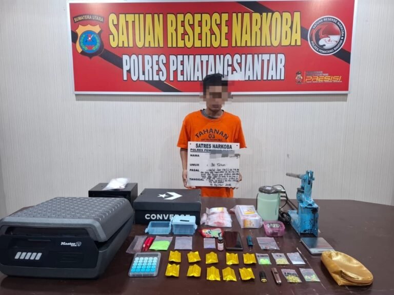 Polres Pematang Siantar Ungkap Peredaran Narkoba, Kurir Diamankan Bersama Sabu, Ekstasi dan Etomidate