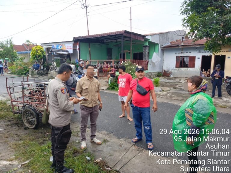 Respons Cepat Call Center 110, Polsek Siantar Timur Tindak Lanjuti Adanya Laporan Keributan