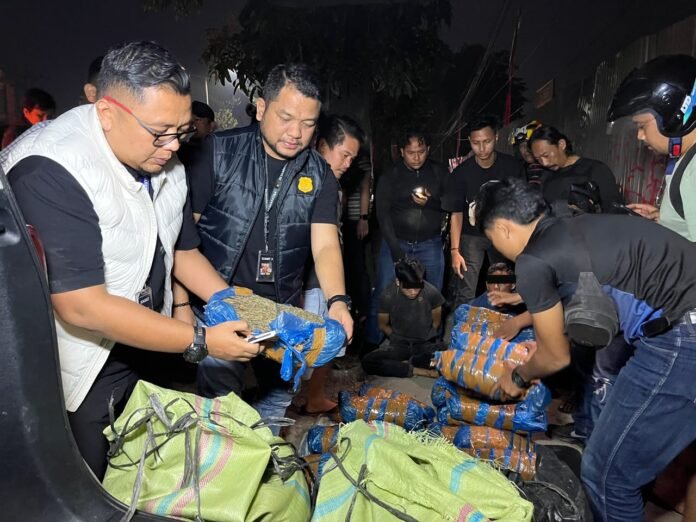 Polrestabes Medan Berhasil Gagalkan Pengiriman 93 Kg Ganja