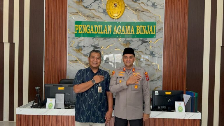 Kapolres Binjai Bersama PJU Jalin Sinergi dengan Ketua Pengadilan Agama Binjai