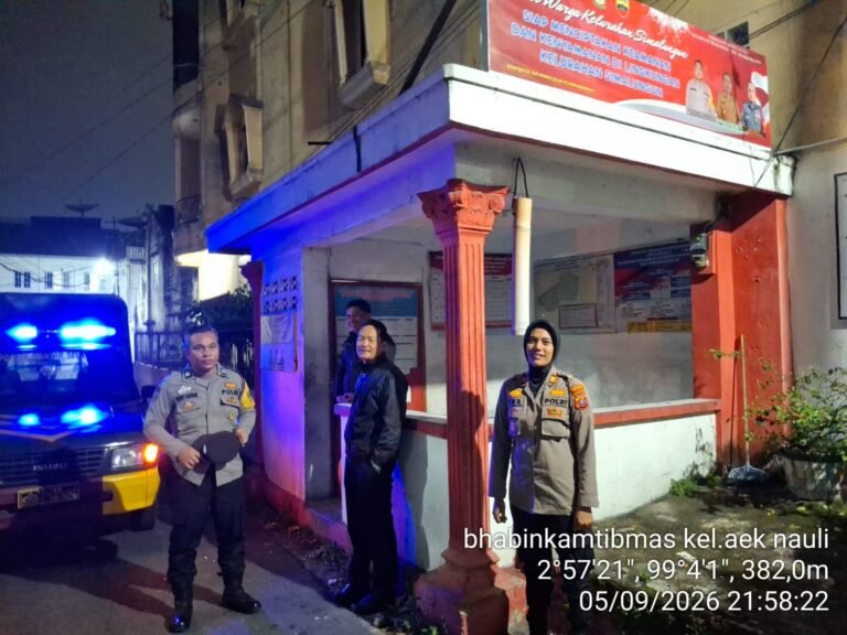 Polsek Siantar Selatan Laksanakan SALING di Pos Kamling Merah Putih