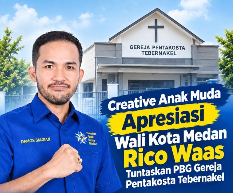 Creative Anak Muda Apresiasi Wali Kota Medan Rico Waas Tuntaskan PBG Gereja Pentakosta Tebernakel