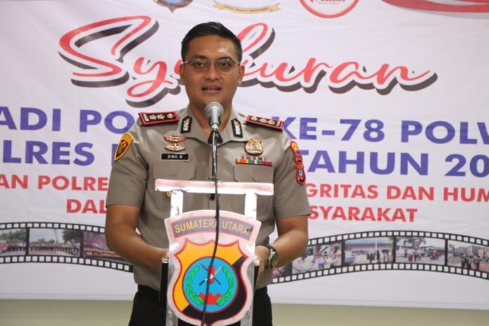 Polres Binjai Syukuran Hari Jadi Ke-78