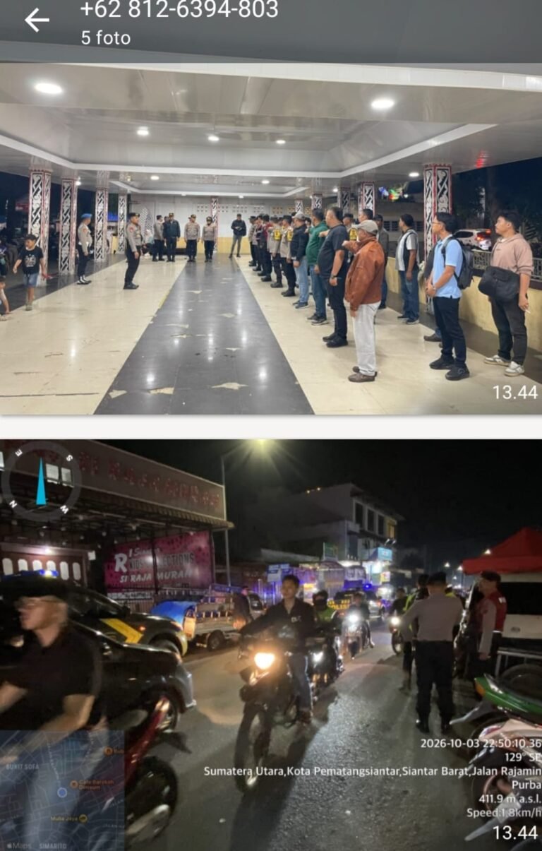 Polres Pematang Siantar Gelar Apel KRYD Antisipasi Gangguan Kamtibmas