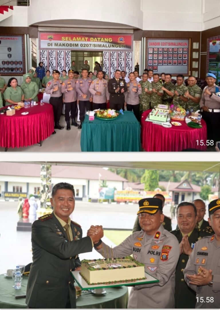 HUT TNI ke-81, Polres Pematang Siantar Beri Surprise, Perkuat Sinergitas TNI-Polri