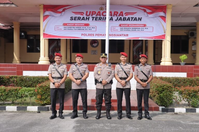 Kapolres Pematang Siantar Pimpin Sertijab Kasat Reskrim Dan Kasat Narkoba
