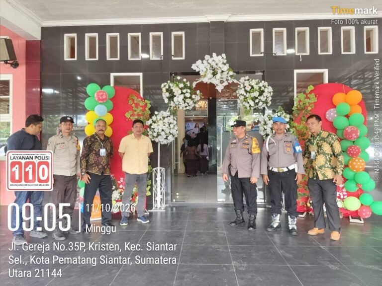 Polsek Siantar Selatan Pengamanan Perayaan Ulang Tahun Ke 119 Dan Pesta Gotilon Gereja HKBP Resort Pematang Siantar