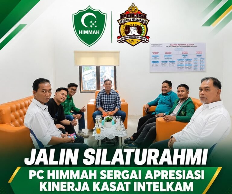Jalin Silaturahmi, PC HIMMAH Sergai Gelar Audiensi Dan Apresiasi Kinerja Kasat Intelkam Polres Sergai