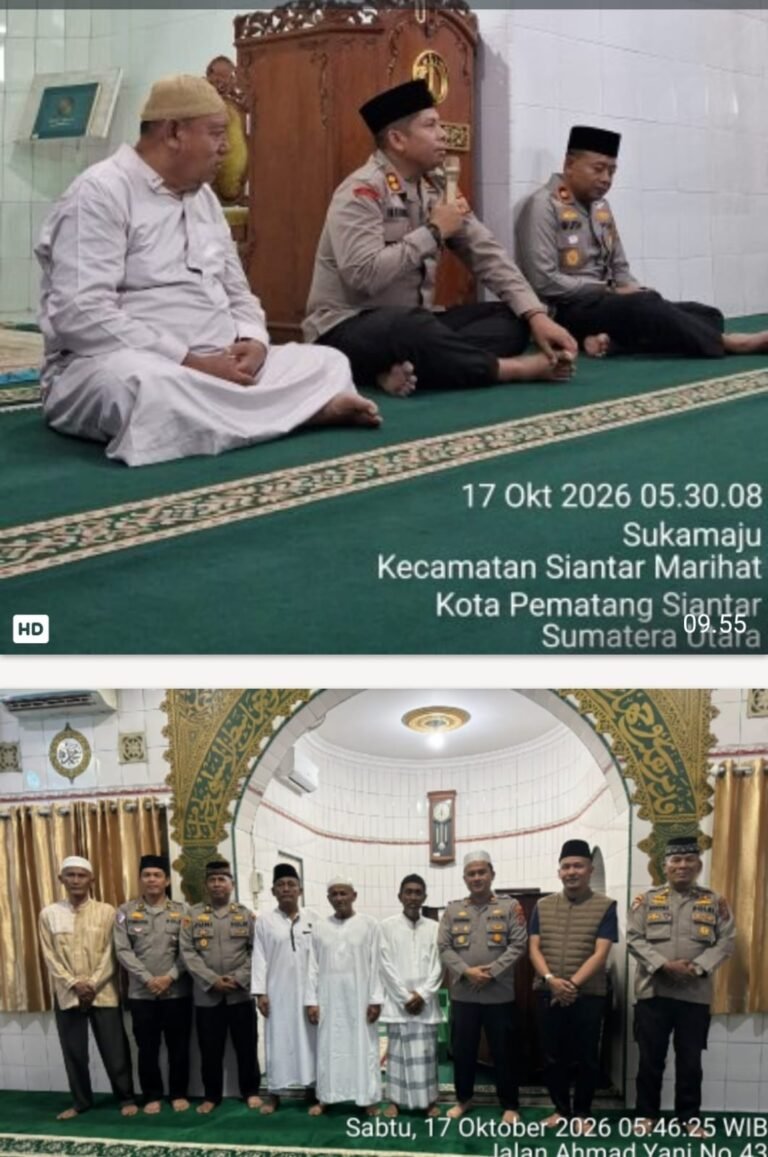 Kapolres Pematang Siantar Melaksanakan Subuh Keliling, Pererat Silaturahmi Dan Ajak Warga Jaga Kamtibmas
