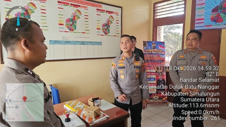 Cek Pelayanan SPKT Polsek Dolok Batu Nanggar, Kapolres Simalungun Tegaskan Layanan Cepat, Humanis Dan Tidak Dipersulit