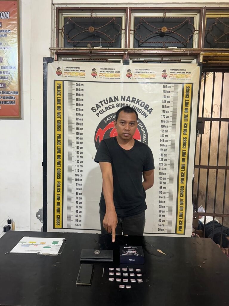 Polres Simalungun Gelar KRYD Dan P4GN, Gerebek Rumah di Tapian Dolok 1,99 Gram Sabu Disita
