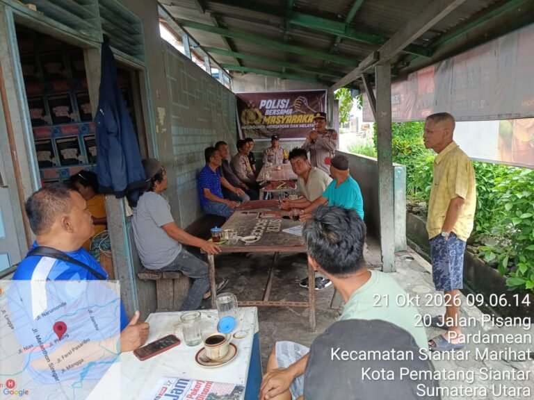Kapolsek Siantar Marihat Gelar Kumpul Bersama Masyarakat Jalan Pisang