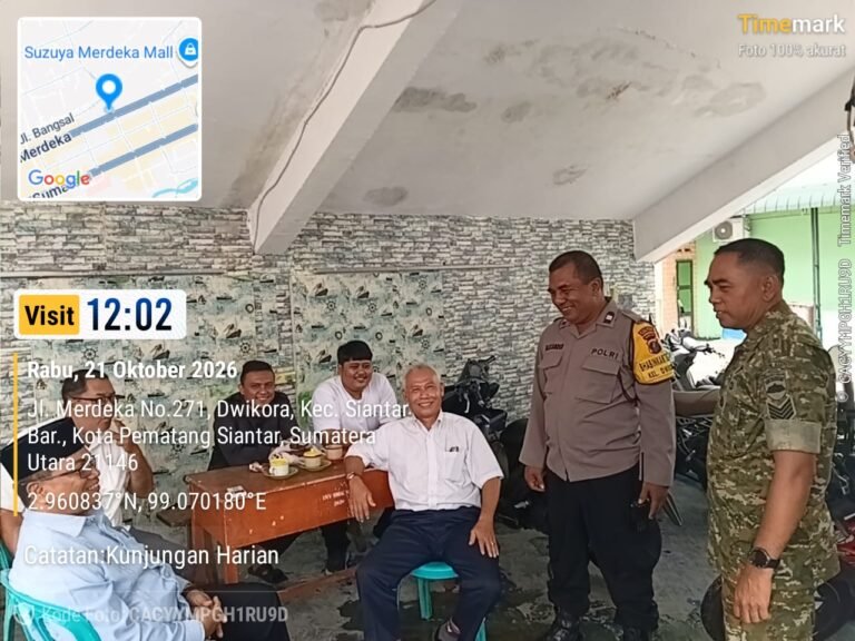 Melalui Sambang, Bhabinkamtibmas Polsek Siantar Barat Sampaikan Himbauan Waspada Kebakaran