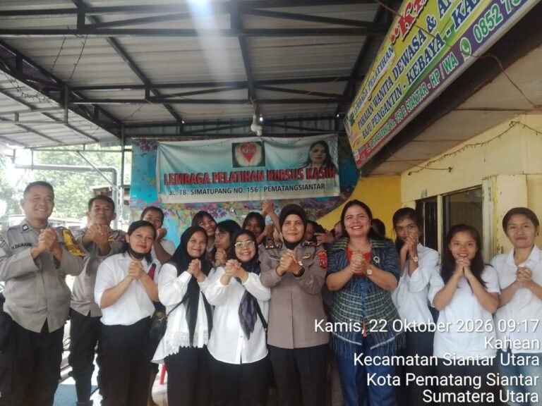 Dukung Program Poliran, Kapolsek Siantar Utara Kunjungi Lembaga Pelatihan Kasih