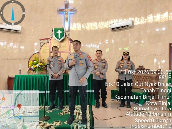 Minggu Kasih, Kapolres Binjai Hadir