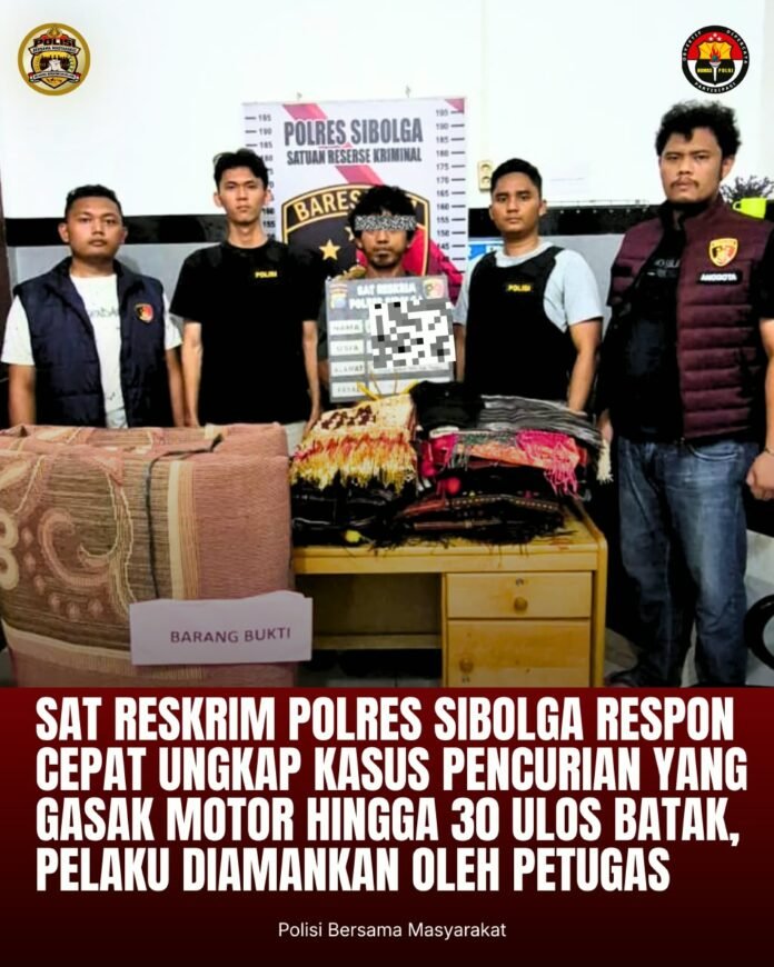 Polres Sibolga Ungkap Pencurian Rumah